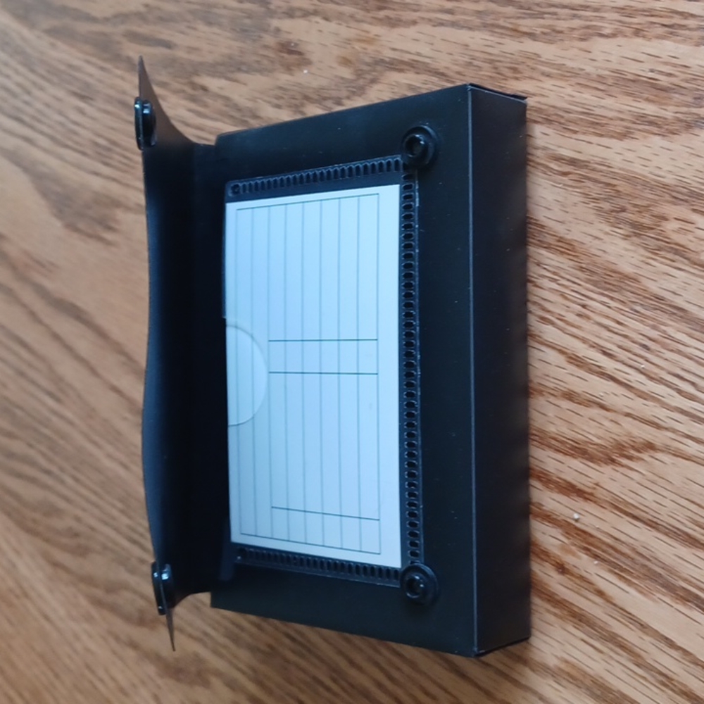 Index card file holder